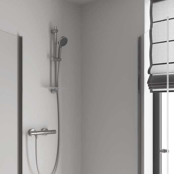 GROHE Mitigeur thermostatique douche Precision Get montage mural indicateur de température filtres intégré 34773000