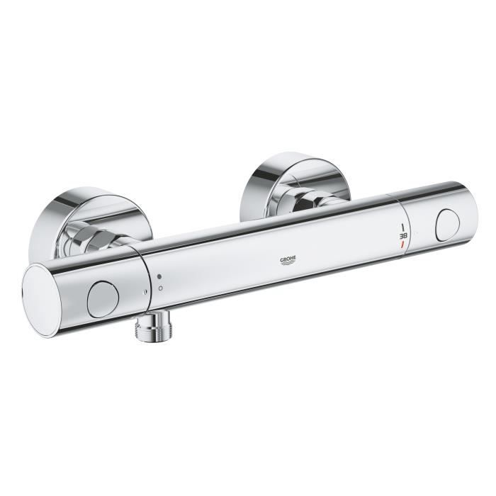 GROHE Mitigeur thermostatique douche Precision Get montage mural indicateur de température filtres intégré 34773000