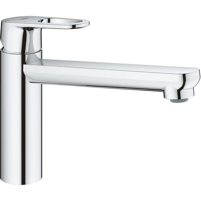 GROHE Robinet évier de cuisine Start Flow mitigeur monocommande avec mousseur économique d’eau rotation 140°