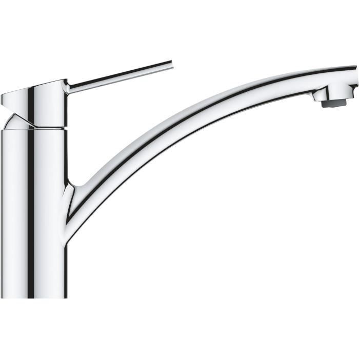 GROHE Robinet évier de cuisine Swift Mitigeur monocommande avec mousseur économique d’eau rotation a 140° 30358000