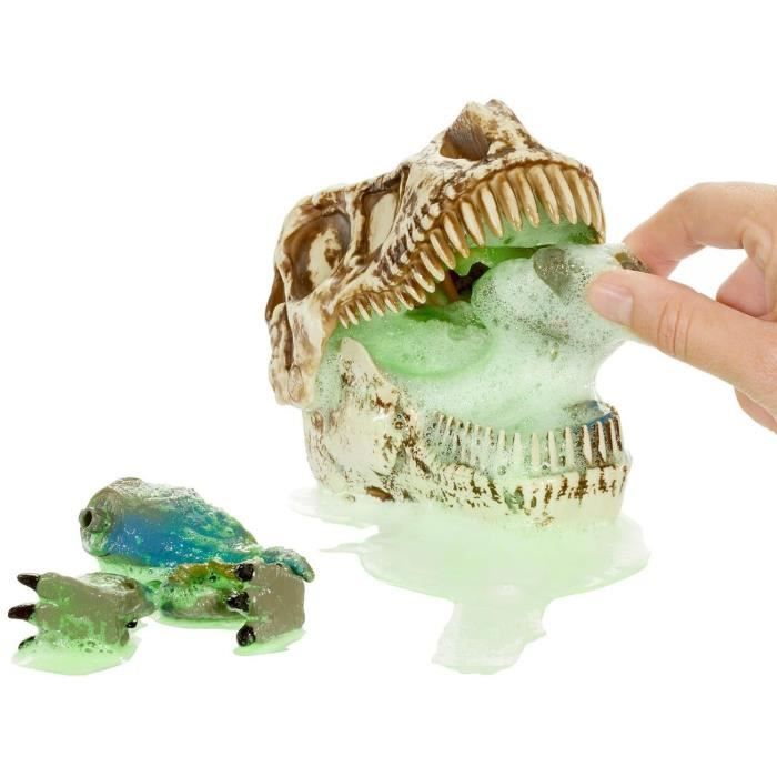 GrossMos - Tete de dinosaure géante - Découvre tes mini dinosaures dans le slime - 4 modeles a collectionner - Aléatoire