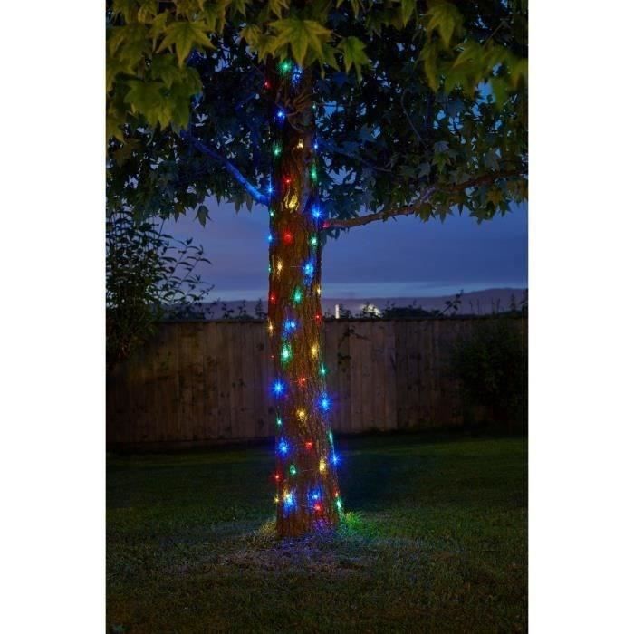 Guirlande solaire d'extérieur Multicolore 100 leds - SMART GARDEN - 11.9m - Paloma Tech