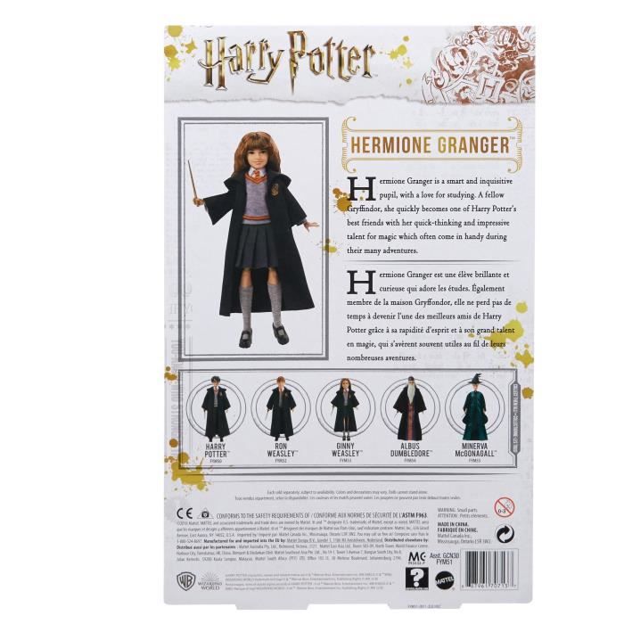 Harry Potter - Poupée Hermione Granger - Poupée Figurine - 6 ans et + FYM51