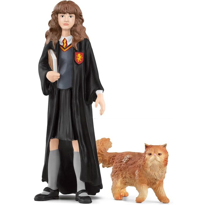 Hermione et Pattenrond Figurine de l’univers Harry Potter pour enfants des 6 ans 3 x 3 x 10 cm - schleich 42635