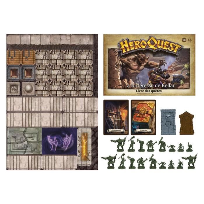 HeroQuest extension La forteresse de Kellar 2 a 5 joueurs des 14 ans systeme de jeu HeroQuest requis - Avalon Hill