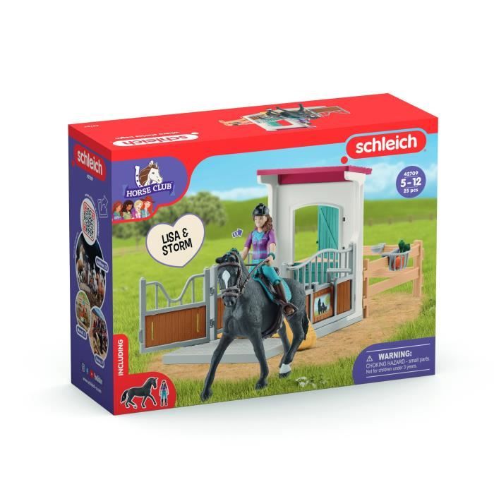 Horse Box Lisa et Storm Figurine cheval et accessoires SCHLEICH 42709 Horse Club des 5 ans