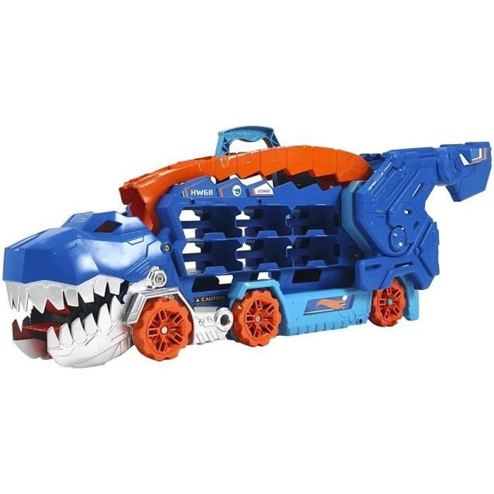 Hot Wheels City-Transporteur T-Rex pour + 20 voitures piste de course HNG50