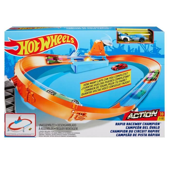 Hot Wheels Coffret La Piste des Champions GJM75