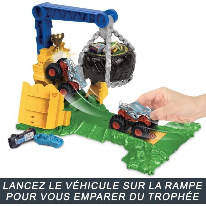 Hot Wheels-Monster Trucks Arena Smashers Défi Chargement Rhinomite HTP18