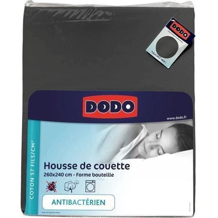 Housse de couette DODO - 260x240 cm - Coton - Antibactérien - Paloma Tech