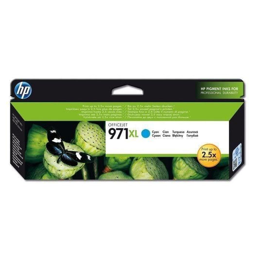 HP 971XL Cartouche d'encre cyan grande capacité authentique (CN626AE) pour HP Officejet Pro X451/X476/X551/X576 - Paloma Tech