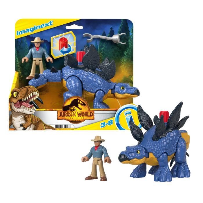 Imaginext-Jurassic World-Stégosaure et le Dr Grant GVV64