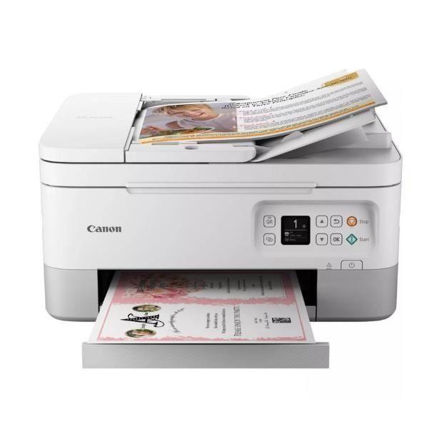 Imprimante Multifonction - CANON - PIXMA TS7451i - 2 Cartouches FINE - Compatible avec Pixma Print Plan - Couleur - WIFI - Blanc - Paloma Tech