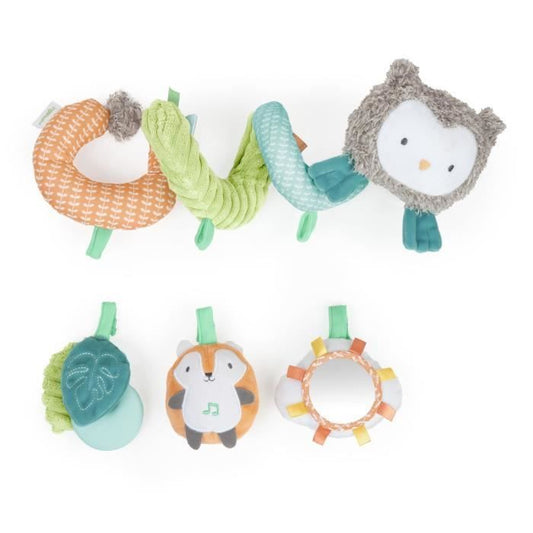 INGENUITY Nally & Friends barre de jouets en spirale jouets amovibles anneau de dentition en silicone sans BPA