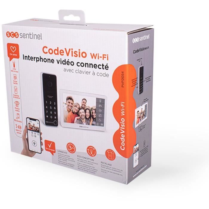 Interphone vidéo connecté avec clavier a code - SCS SENTINEL - CodeVisio Wi-Fi - 6 mélodies