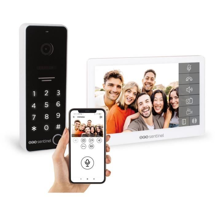 Interphone vidéo connecté avec clavier a code - SCS SENTINEL - CodeVisio Wi-Fi - 6 mélodies