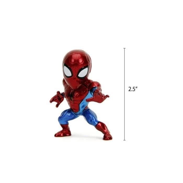 Jada - Figurine Marvel - Set 4 pieces Spiderman - Métal - 6cm - Des 8ans