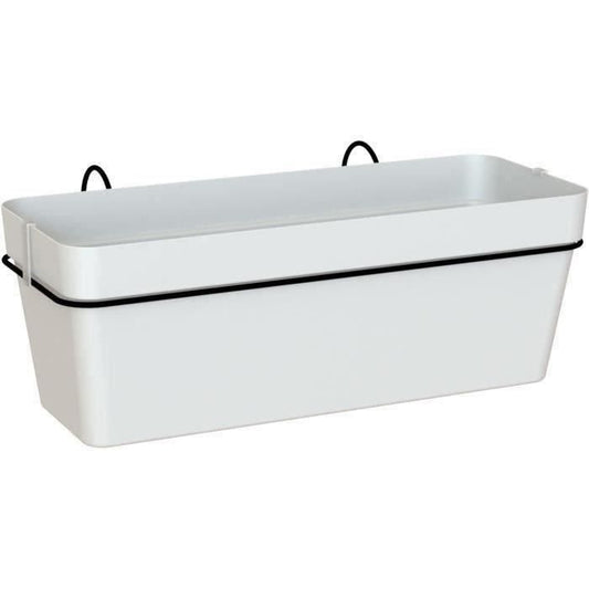 Jardiniere ARTEVASI - Kit balcon Capri RE 50cm blanc - Avec réserve d'eau - Plastique - Paloma Tech