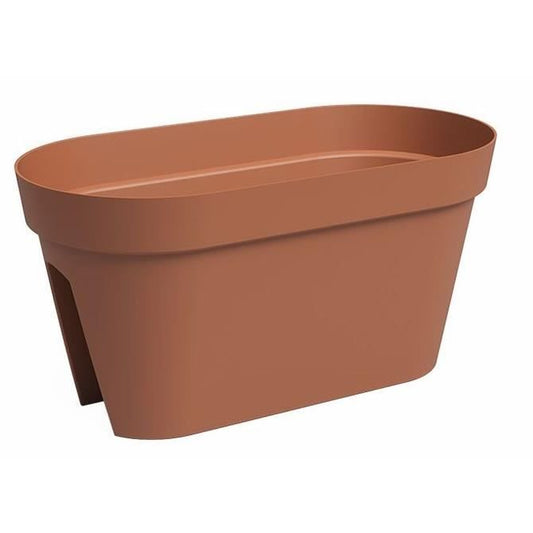 Jardiniere Balcon - Plastique - Terre cuite - Rectangulaire - L60 x P30 x H30cm - ARTEVASI - Paloma Tech