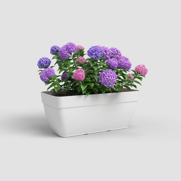 Jardiniere CAPRI CAMPANA XL - Plastique - 80 cm - Blanc - ARTEVASI - Paloma Tech