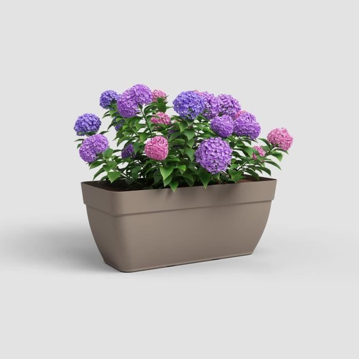 Jardiniere CAPRI CAMPANA XL - Plastique - 80 cm - Taupe - ARTEVASI - Paloma Tech