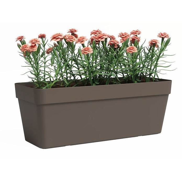 Jardiniere - Plastique - Bronze - Rectangulaire - L49,9 x P20 x H18,1cm - ARTEVASI - Paloma Tech