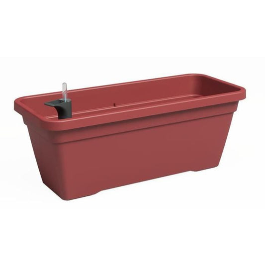 Jardiniere - Plastique - Rouge Foncé - Rectangulaire - L57,9 x P24,3 x H22cm - ARTEVASI - Paloma Tech