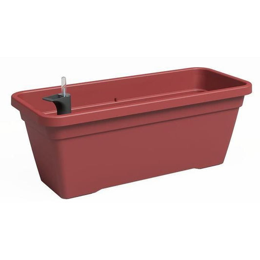 Jardiniere - Plastique - Rouge Foncé - Rectangulaire - L77,9 x P24 x H22cm - ARTEVASI - Paloma Tech