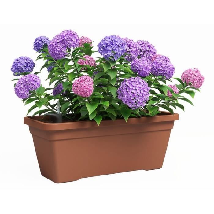 Jardiniere - Plastique - Terre cuite - Rectangulaire - L77,9 x P24 x H22cm - ARTEVASI - Paloma Tech