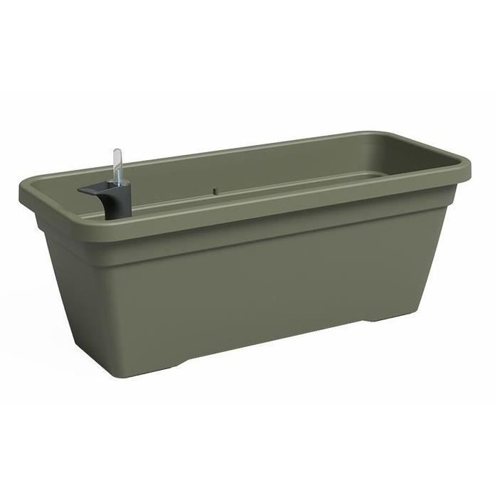 Jardiniere - Plastique - Vert sec - Rectangulaire - L57,9 x P24,3 x H22cm - ARTEVASI - Paloma Tech