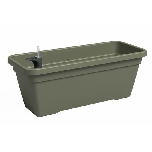 Jardiniere - Plastique - Vert sec - Rectangulaire - L77,9 x P24 x H22cm - ARTEVASI - Paloma Tech