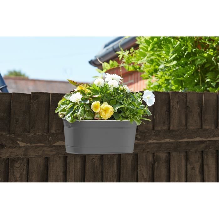 Jardiniere suspendue - Ardoise - 30 cm - SMART GARDEN - Paloma Tech