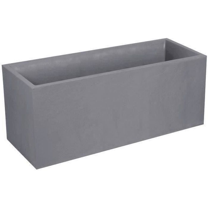 Jardiniere Volcania - EDA Plastiques - 99,5 x 39 x 43 cm - 98 L - Gris galet - Paloma Tech