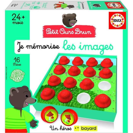 Jeu d’apprentissage - EDUCA - Je Mémorise Les Images - Petit ours brun