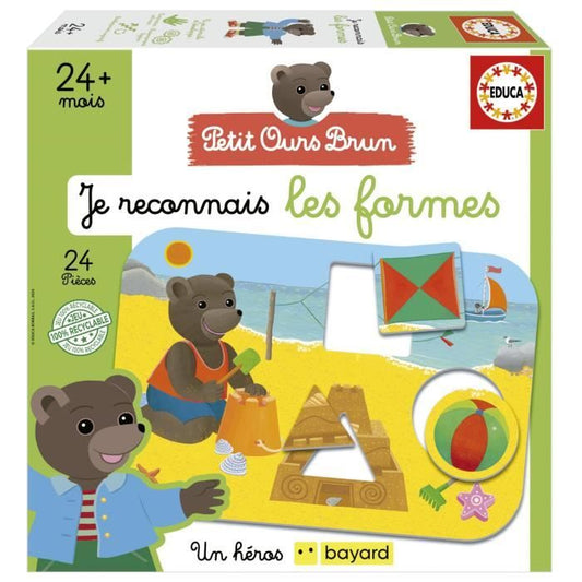 Jeu d’apprentissage - EDUCA - Je Reconnais Les Formes - Petit ours brun