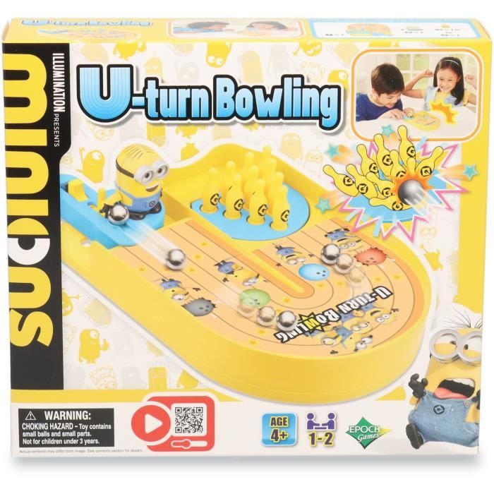 Jeu de Bowling - EPOCH GAMES - Minions U-turn Bowling - Réalise un Strike avec les Minions!