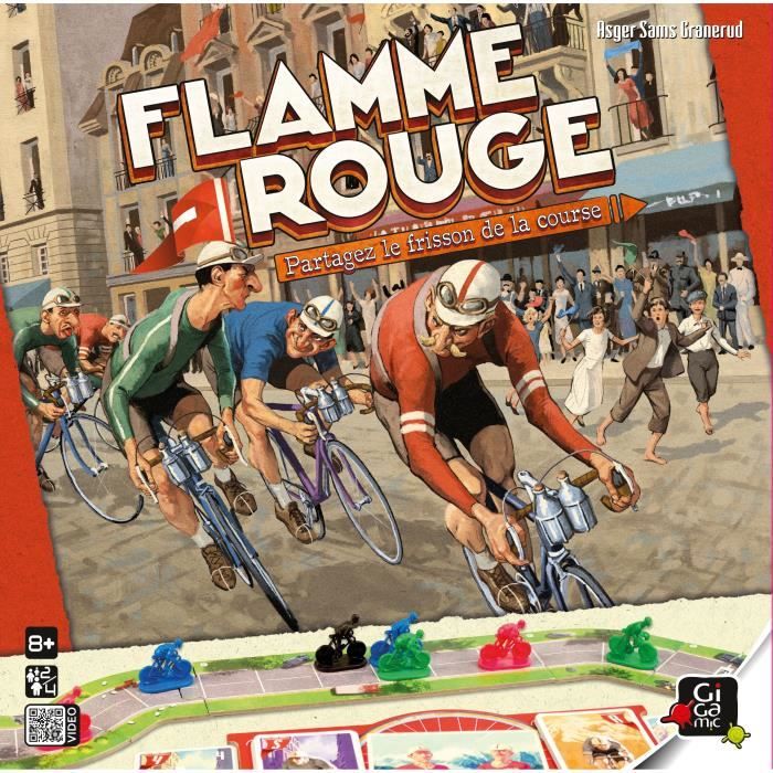 Jeu de carte Flamme Rouge GIGAMIC - Jeu de course rapide et tactique