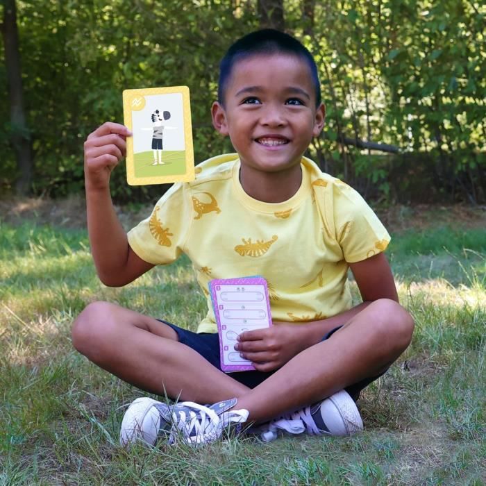 Jeu de cartes Jump! Animals - Sauts a l’élastique pour enfants de 3 ans et plus - SES CREATIVE