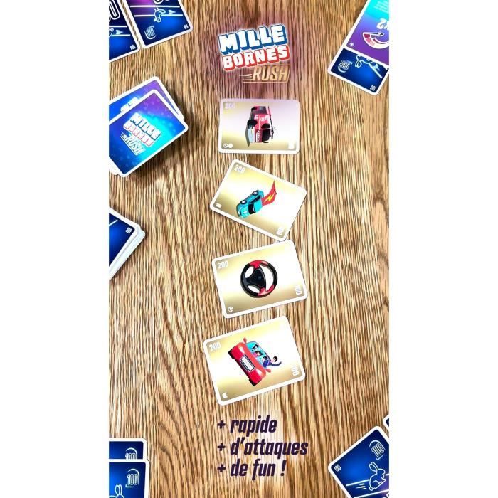 Jeu de cartes MILLE BORNES RUSH - DUJARDIN - Pour 2 joueurs ou plus - A partir de 7 ans