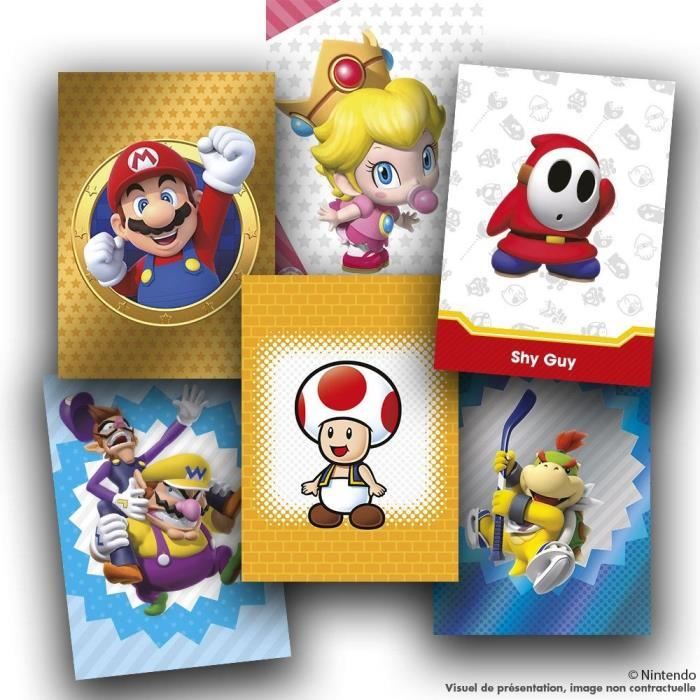 Jeu de cartes - PANINI - Super Mario Trading Cards - Collection de 252 cartes dont 18 en or et 18 en argent