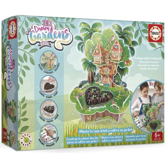 Jeu de construction et de création - EDUCA - 3D Dream Gardens 2In1 - Cabanne Sur L’Arbre