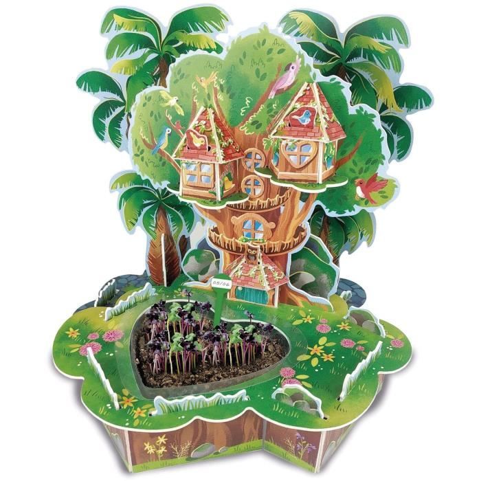 Jeu de construction et de création - EDUCA - 3D Dream Gardens 2In1 - Cabanne Sur L’Arbre