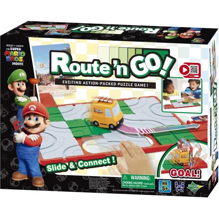 Jeu de course Super Mario Route’N Go - EPOCH Games - Pour enfants a partir de 4 ans - 3 modes de jeu