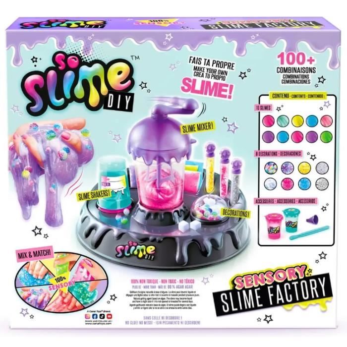 Kit de fabrication de slime Canal Toys avec station de mélange colorée et composants variés