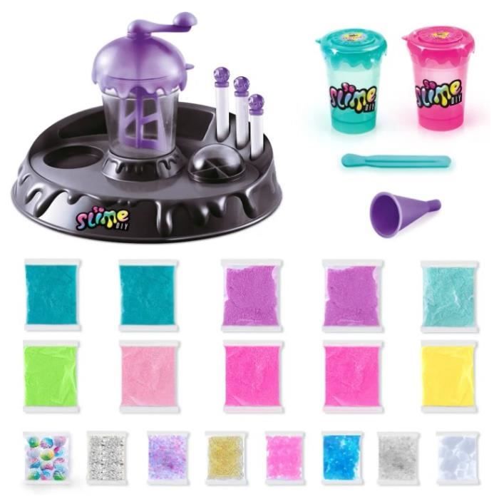 Kit de fabrication de slime avec machine violette et accessoires Canal Toys