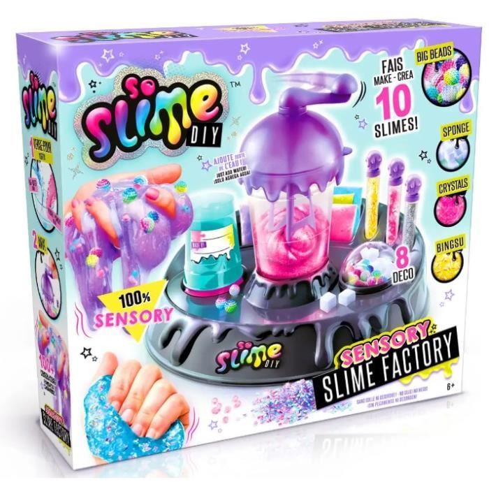 Kit de fabrication de slime Canal Toys avec stations de mélange et accessoires colorés