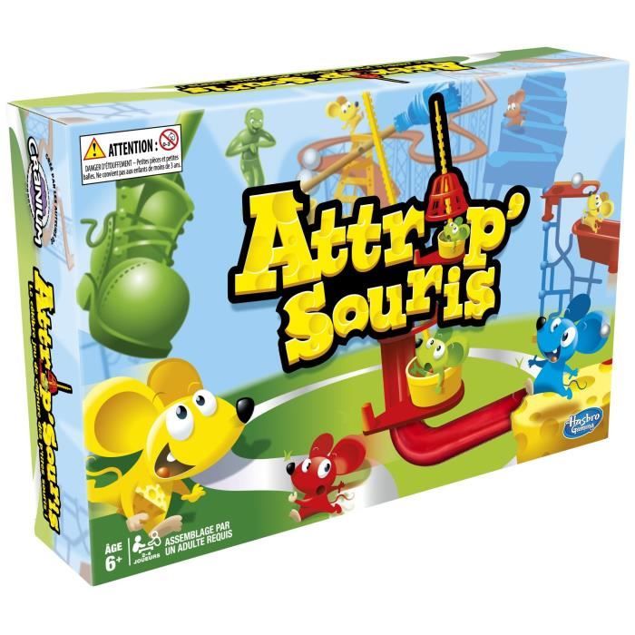 Jeu de plateau Attrap’souris - RAVENSBURGER - Attrap’souris - Jeu de société enfant - 6 ans - Jeu de plateau