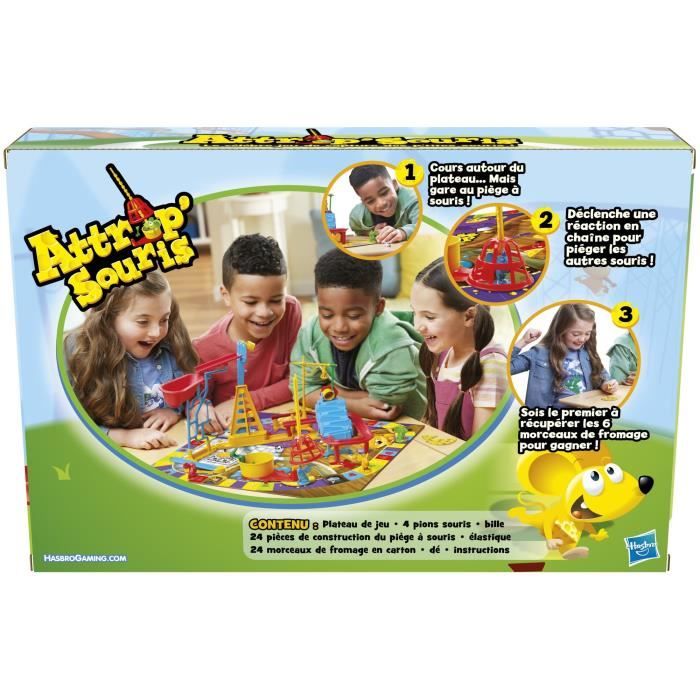 Jeu de plateau Attrap’souris - RAVENSBURGER - Attrap’souris - Jeu de société enfant - 6 ans - Jeu de plateau