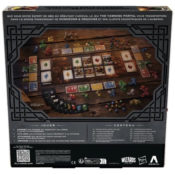 Jeu de plateau Dungeons & Dragons: The Yawning Portal - HASBRO GAMING - Pour 1 a 4 joueurs - 30 min