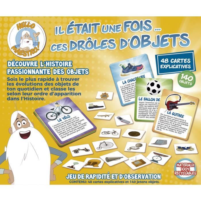 Jeu de rapidité - EDUCA - Il Était Une Fois... Ces Drôles d’Objets - Observation et découverte historique des 6 ans